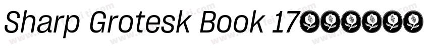 Sharp Grotesk Book 17字体转换